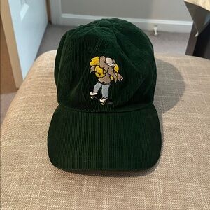 Rowing Blazers “Babar Skateboarding” Dark Green Corduroy Hat